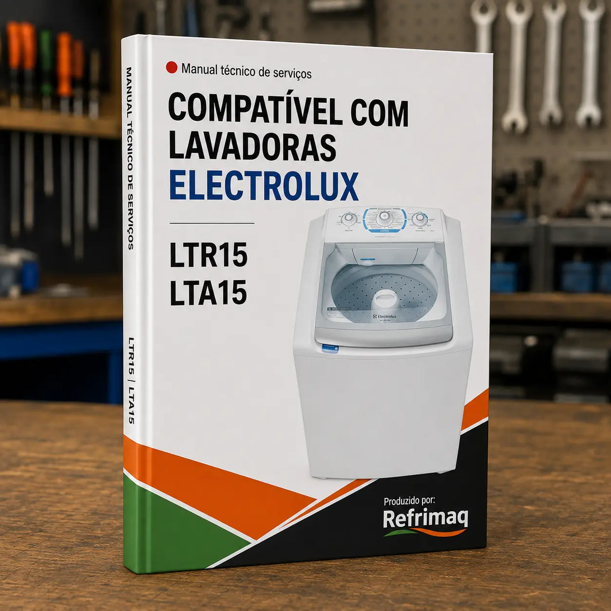 Capa do Manual Técnico de Serviços — Electrolux LTA15/LTR15 — arquivo digital em PDF — modelos LTA15/LTR15