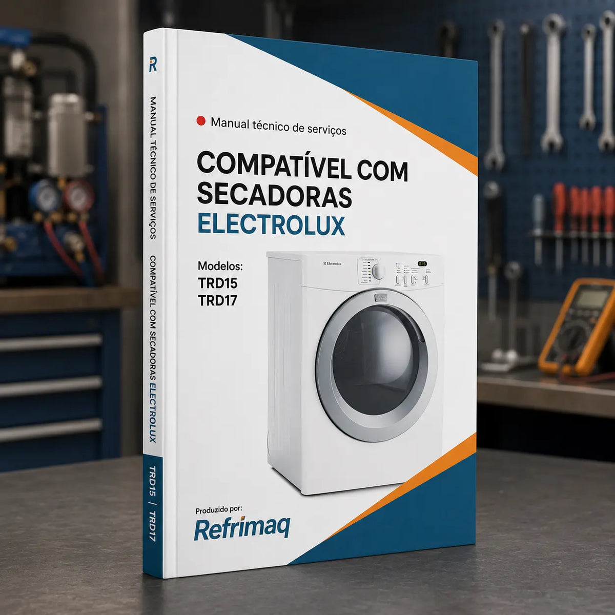 Capa do Manual Técnico de Serviços — Electrolux TRD15 · TRD17 (Secadora) — arquivo digital em PDF — modelos TRD15, TRD17